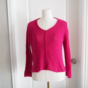 Wooden Ships Pink Knit Sweater sz X/S